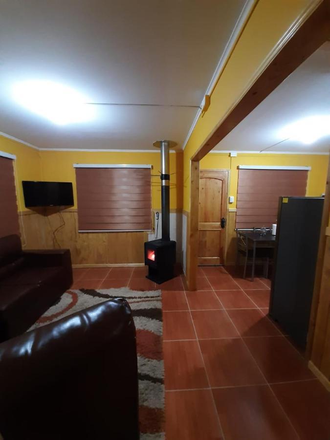 Cabana Cavernas Austral Puerto Sanchez Villa Bagian luar foto