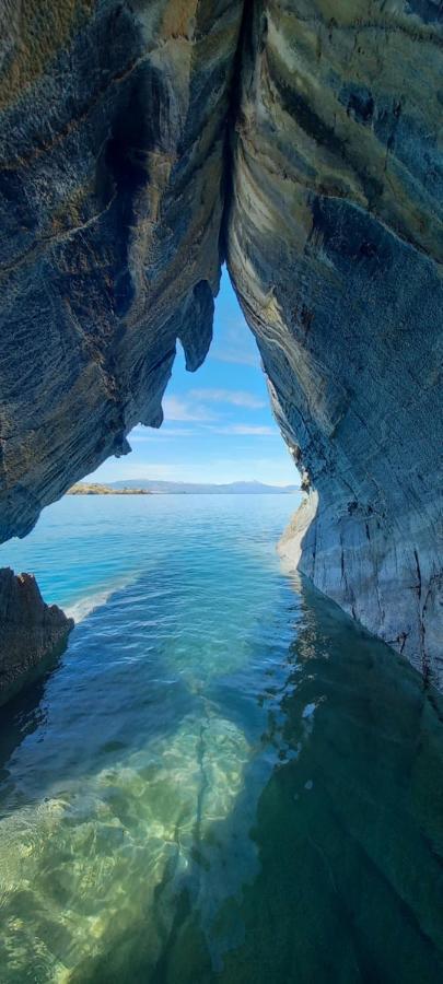 Cabana Cavernas Austral Puerto Sanchez Villa Bagian luar foto