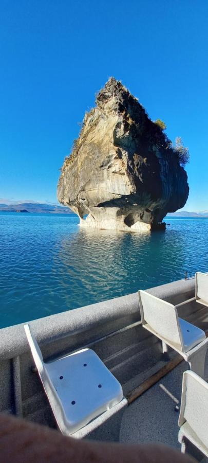 Cabana Cavernas Austral Puerto Sanchez Villa Bagian luar foto